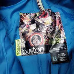Burton Mutiny Jacket in Azul Zebra DryRide Ski Snowboard Jacket Sz XS alternative image