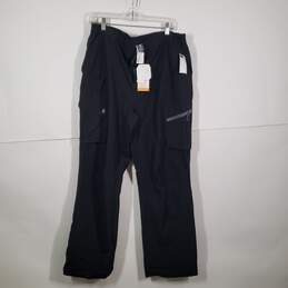 NWT Mens Flat Front Belt Loops Zipper Pockets Straight Leg Cargo Pants Size XL