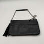 Womens Black Brown Tassel Turn Lock Semi Chain Strap Shoulder Bag image number 4