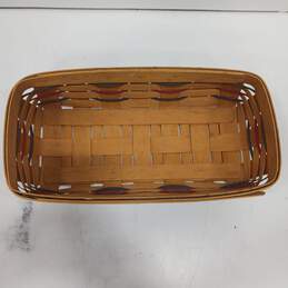 Vintage 1995 Longaberger Hand Woven Rectangular Basket alternative image