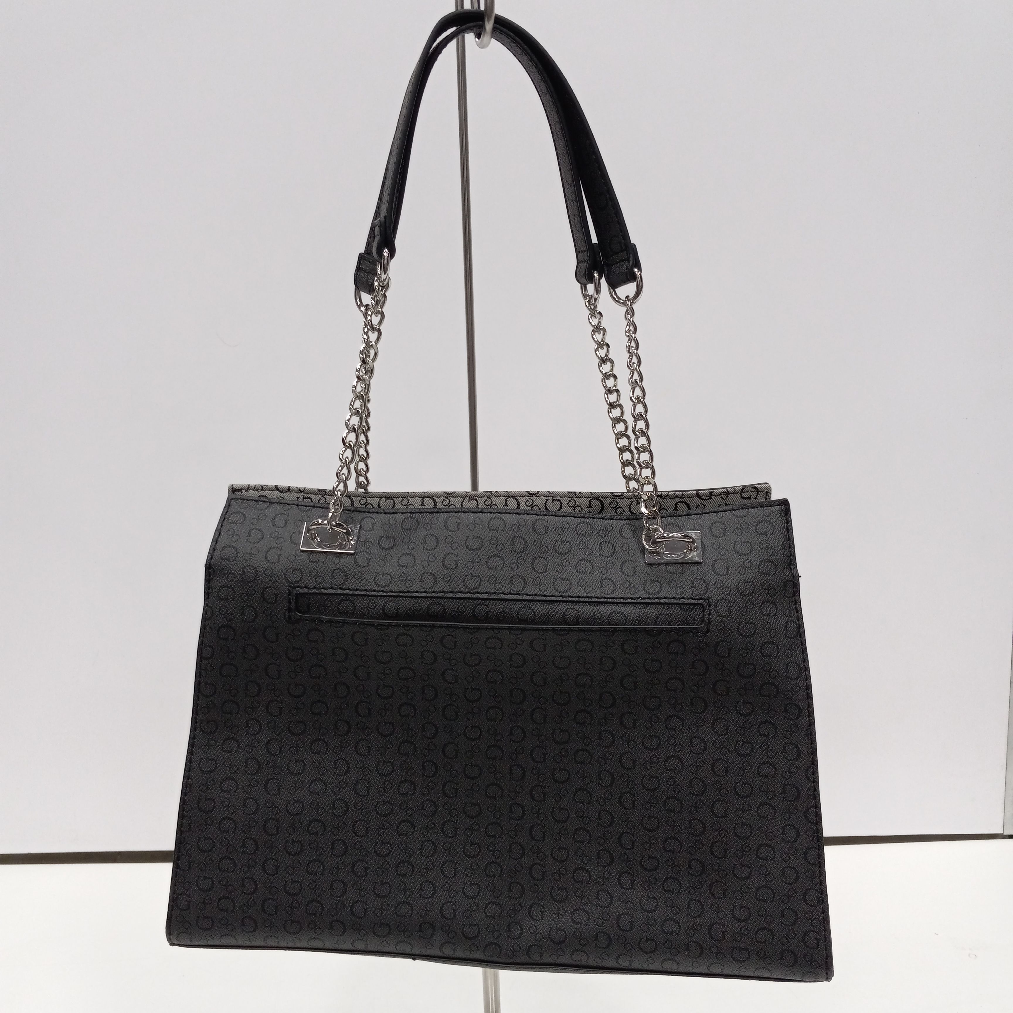 NEW Guess Women's Alopa Quilted Satchel Crossbody Bag Handbag - Black | eBay