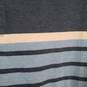 Mens Striped Short Sleeve Quick Dri Collared Polo Shirt Size Large image number 3