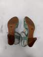 Women's Seychelles Sea Foam Green Peep Toe Heels Size Sz 7.5 image number 5