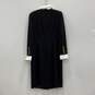 NWT Escada Womens Black White Long Sleeve Button Front Pea Coat Size 42 w/COA image number 3