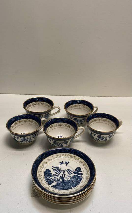 Double Phoenix Nikko Ironstone Cup and Saucer Tea Set 10 Pc. image number 1