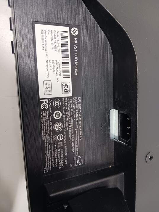 HP V21 FHD Computer Monitor 20.7" LED HDMI VGA Black image number 4