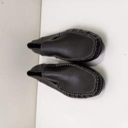 Men's Black Leather Loafers Size 13 alternative image