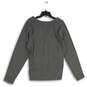 Womens Gray Henley Neck Long Sleeve Activewear Pullover T-Shirt Size 2X image number 2