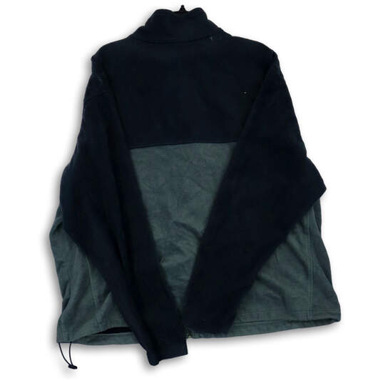 Mens Black Green Steens Mountain 2.0 Mock Neck Full-Zip Fleece Jacket Sz 4X image number 1