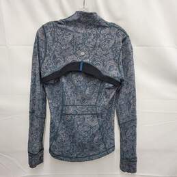 Lululemon WM'S Athletica Define Brushed Herringbone Grey Blue Jacket Size 10 alternative image