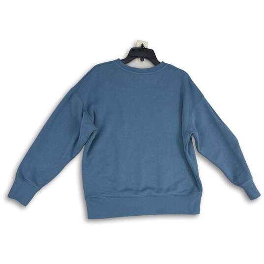 Fila Womens Blue Crew Neck Long Sleeve Pullover Sweatshirt Size Large image number 2