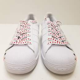 Adidas Superstar Valentine's Day Women's Shoes White Size 9.5 alternative image