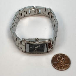 Designer Bulova Silver Tone Stainless Steel Case Quartz Analog Wristwatch