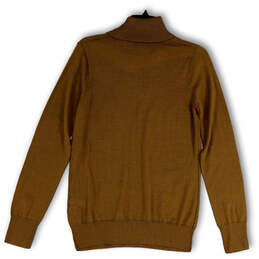 NWT Womens Brown Knitted Long Sleeve Turtleneck Pullover Sweater Size Large alternative image
