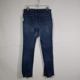 Womens Regular Fit Dark Wash 5 Pocket Design Skinny Leg Jeans Size 10 alternative image