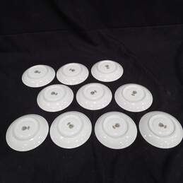 Bundle of 10 White Noritake China Saucer Plates alternative image