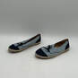 Womens Dolly Two Blue Denim Cap Toe Lace-Up Espadrille Flats Size 37.5 image number 4