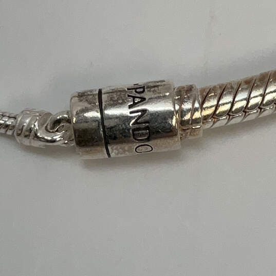 Designer Pandora 925 Sterling Silver Snake Chain Slider Charm Bracelet image number 4