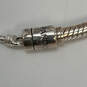 Designer Pandora 925 Sterling Silver Snake Chain Slider Charm Bracelet image number 4