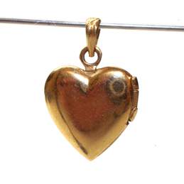 14K Yellow Gold Heart Shaped Locket - 1.66g alternative image