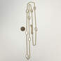 Designer Kendra Scott White Kellie Long Chain Station Necklace w/ Dust Bag image number 4