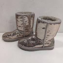 WOMEN'S SHINY SEQUINS UGGS BOOTS SIZE 8 alternative image