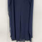 NWT Womens Blue Boat Neck Sleeveless Back Zip Classic Maxi Dress Size 14 image number 4