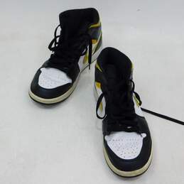 Jordan 1 Mid White Pollen Black Men's Shoe Size 9