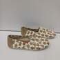 TOMS Natural Canvas Sugar Frosted Ginger People Cookies Flats Size 10M image number 4