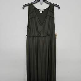 Coldwater Creek Green Sleeveless Maxi Dress