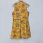 Women's Yellow Stripe Floral Dress Size 12 NWT image number 2