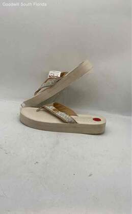 Michael Kors Womens Cream Brown Sandals Size 10 M With Tags