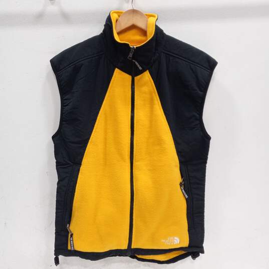 The North Face Mens Small Yellow and Black Vest image number 1