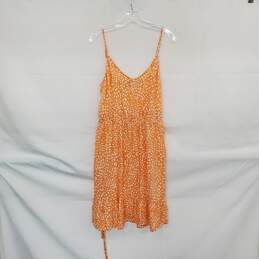 Hurley Orange & White Polka Dot Brit Tank Dress WM Size M NWT