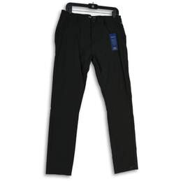 NWT Kenneth Cole Womens Black Slash Pocket Straight Leg Chino Pants Sz 32X32