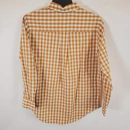 Madewell Men Mustard Gingham Collared Shirt XL alternative image