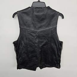Unik Leather Apparel Black Vest alternative image