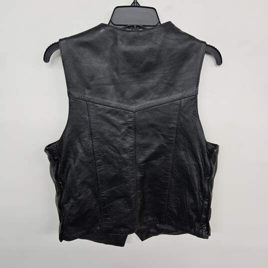Unik Leather Apparel Black Vest image number 2