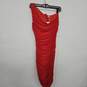 Red One Shoulder Bodycon Ruched Dress image number 1