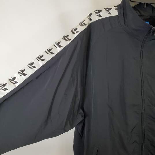 Adidas Men's Black Windbreaker Jacket SZ XL NWT image number 4