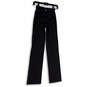 NWT Womens Black Flat Front Elastic Waist Pull-On Activewear Pants Size XS image number 1