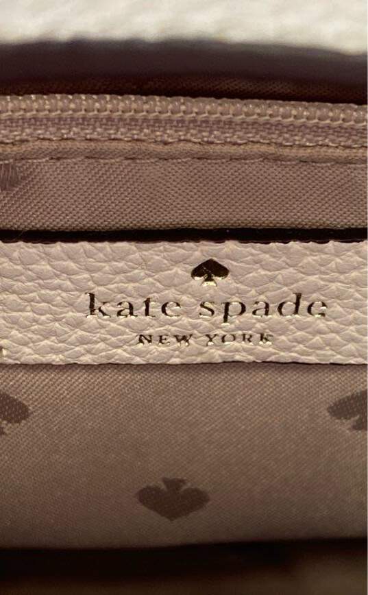 Kate Spade Mimi Pebbled Leather Ivory Shoulder Satchel Bag image number 5