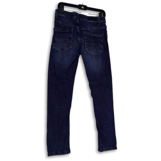 Mens Blue Medium Wash Stretch Pockets Denim Straight Leg Jeans Size 28X30 image number 2