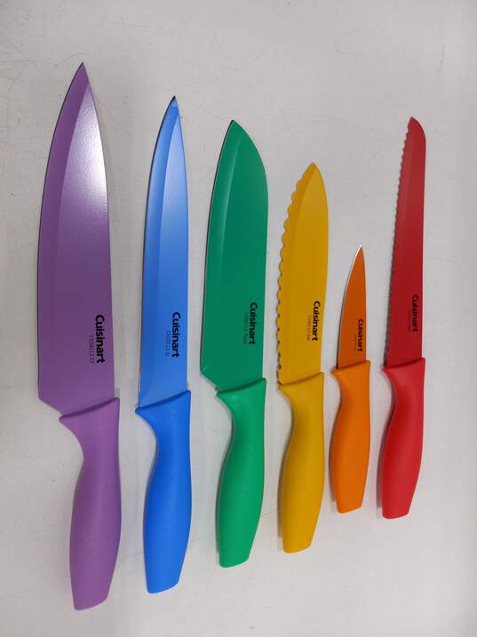 Cuisinart Advantage Bundle of 6 Assorted Kitchen Knives w/Matching Knife Guards and Box image number 2