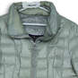 Womens Gray Long Sleeve Packable Lightweight Full-Zip Puffer Jacket Size M image number 3