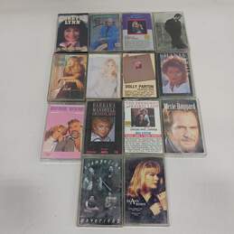 BUNDLE OF 14 ASSORTED COUNTRY CASSETTES alternative image