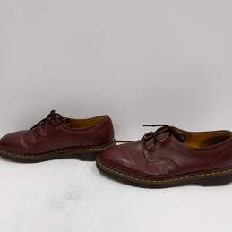 Dr. Martens Men's Maroon Leather Oxford Shoes Size 13 alternative image