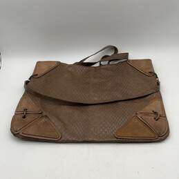 Jessica Simpson Womens Brown Crocodile Skin Pattern Shoulder Handbag Purse alternative image