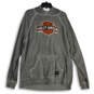 Mens Gray Graphic Print Long Sleeve Pullover Hoodie Size X-Large image number 1