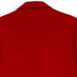 Womens Red Cashmere Wool Blend Lined One-Button Blazer Jacket Size 10Petite image number 4